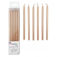 Rose Gold Slim Candles