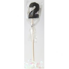 Black Glitter Long Stick Candle