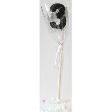 Black Glitter Long Stick Candle