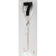 Black Glitter Long Stick Candle