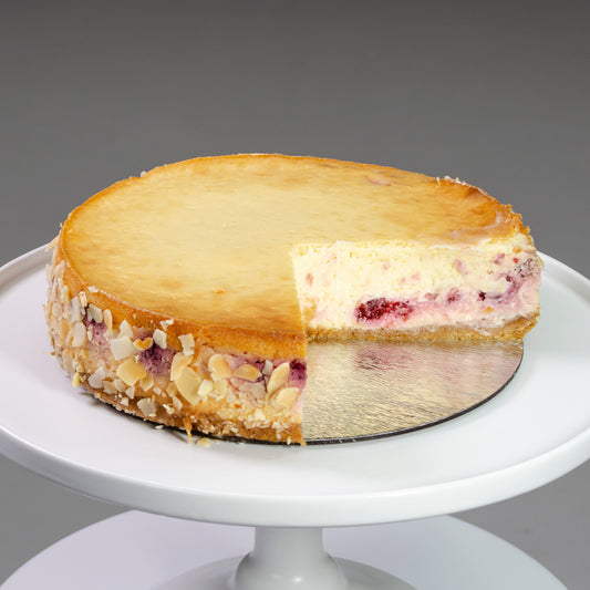 Baked Raspberry Cheesecake