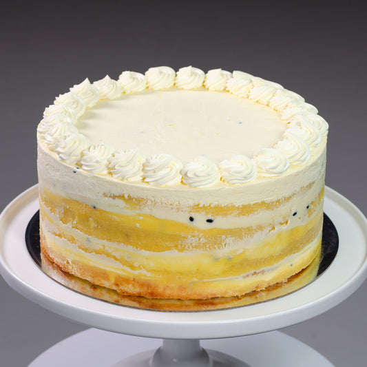 Passionfruit Lemon Sponge Cheesecake