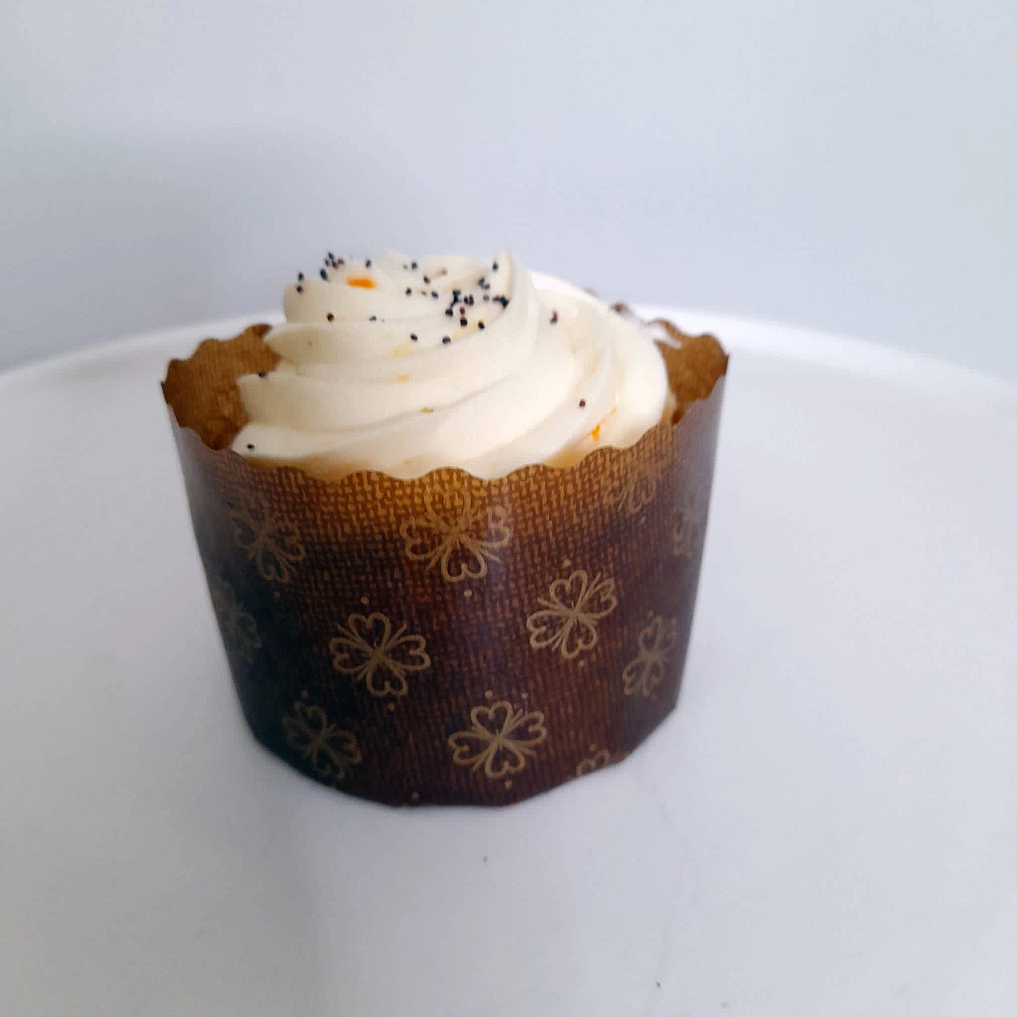 Plant Based Orange & Poppyseed Cupcake