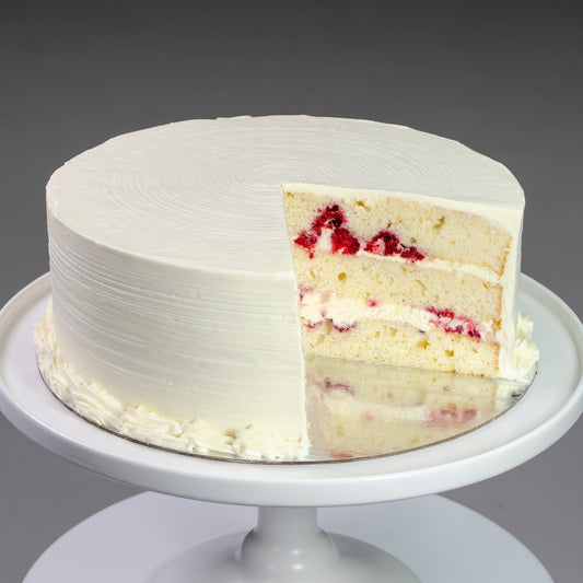 White Chocolate and Raspberry Cake