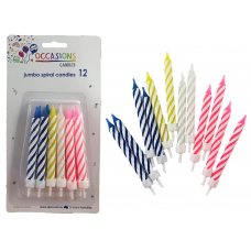 Bright Spiral Birthday Candles