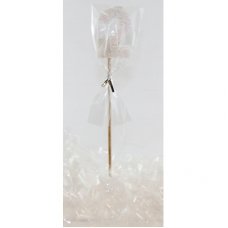 White Glitter Long Stick Candle