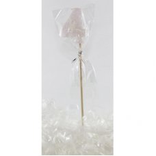 White Glitter Long Stick Candle