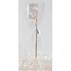 White Glitter Long Stick Candle