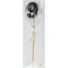 Black Glitter Long Stick Candle