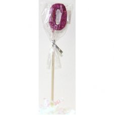 Pink Glitter Long Stick Candle