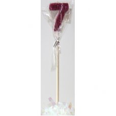 Pink Glitter Long Stick Candle