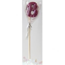 Pink Glitter Long Stick Candle