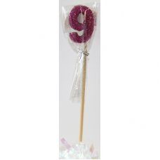 Pink Glitter Long Stick Candle