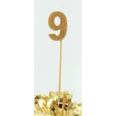 Gold Glitter Long Stick Candle